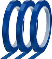 uxcell Whiteboard Tape 8mm x 66m Pinstripe Graphic Chart Line Grid Marking Tapes for Classroom Office Dry Erase Board Art, Blue, Pack of 3