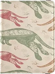 [Caihoyu] Passport Holder Cover Wallet Combo PU Leather Badge ID Vaccine Card Holder Wallet Card Protector for Women Men Kangaroo Beige Pastel, Multicolor, one size, Multicolor, one size