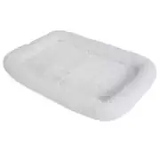 Snoozy Fluffy White Crate Mat 17.5" x 11.5" Dog Bed