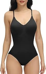 [Generic] Shapewear Bodysuit,Bodysuit for Women,Tummy Control Bodysuit Seamless Sculpting Snatched Waist Body Suit Thong or Brief