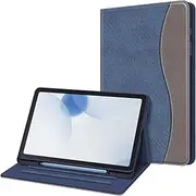 [FINTIE] Case for Samsung Galaxy Tab S6 Lite 10.4 Inch 2024/2022/2020 with S Pen Holder, Multi-Angle Viewing Soft TPU Back Cover with Pocket Auto Wake/Sleep, Denim Indigo