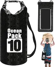 [Generico] Waterproof Dry Bag - Lightweight Dry Storage Bag | Floating Lightweight Kayak Bags | Water Proof Bags For Travel | Rolling Top Lightweight Storage Backpack P, Black, riferimento alla descrizione