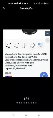 Microphone for Computer, LarmTek USB Microphone for Business Video...