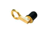 (1) 1 Inch Brass Snap Lock Drain Plug for Boats - Seachoice part # 18821