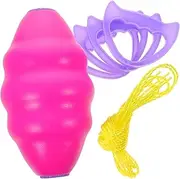Educational Double Person Pull Ball Toy Boys and Girls' Interactive Hand Draw Balls Plastic Children's Rallying Toy