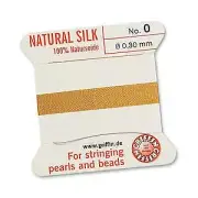 Griffin Natural Silk Bead Cord - Amber ()