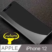在飛比找PChome24h購物優惠-iPhone 12 2.5D曲面滿版 9H防爆鋼化玻璃保護貼