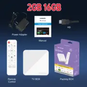4K H96Max Smart TV Box 2GB RAM 8GB/16GB ROM HD Media Player Android 14.0 Wifi BT