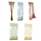 Tulle Curtain Panels Print Semi Voile Window Drape for
