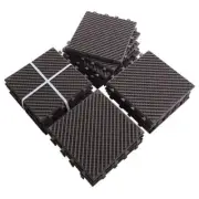 Anvil Patio Accessories 0.75"X12.25" Square Composite Deck Tiles Dark Brown