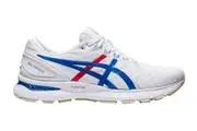 ASICS Men's Gel-Nimbus 22 Retro Tokyo Running Shoe (White/Electric Blue, Size 10.5 US)