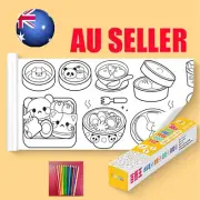Children's Drawing Roll DIY Sticky Color Filling Paper Early Educational Toys VP