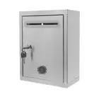 Wall Mount Mailbox with Lock Stainless Steel Mailbox for Outside Suggestion Box
