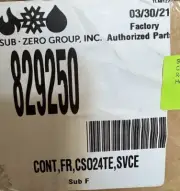 SUB-ZERO/WOLF 829250 CONT, FR, CS024TE/SVCE/GENUINE PART/BRAND NEW