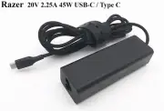 Genuine RAZER 20V 2.25A 45W USB-C Charger Type-C Power Adapter RC30-016803