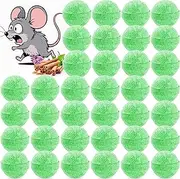 YJOO 36Pack Natural Mice Wasp Repellent - Peppermint Oil to Repel Rats Mice Vole Mole Deterrent for Car Engines Indoor and Outdoor, Safe for Humans & Pets, Pouches for Other Pest Roaches