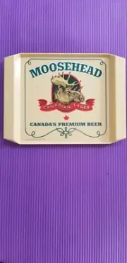 Vintage Moosehead Canadian Lager Beer Plastic Beer Tray