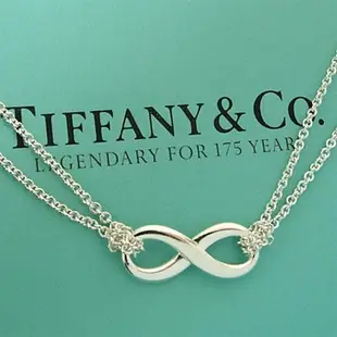 TIFFANY 925純銀Infinity 無限符號系列雙鍊項鍊