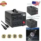 1500W Voltage Converter Transformer - Step Up/Down 110V-240V with 2 Outlets