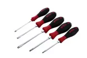 53075 5-Piece Slotted Phillips Extra Heavy Duty Screwdrivers