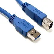 8Ware 1m USB 3.0 Cable A to B Male to Female Extension Connector Data Sync Blue