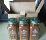 Simply Organic Chili Powder Spice Set/3 2.89oz Glass Jars in Box NWB