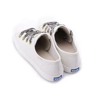 KEDS KICKSTART 奢華蛇紋綁帶皮革休閒鞋 奶油白 9203W123123 女鞋