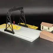 1/87 Scale HO Scale Container and Truck Loading Facility Model Miniature Diorama