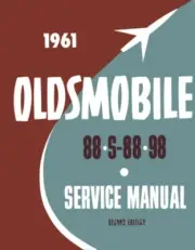 1961 Oldsmobile Delta 88 98 Shop Service Repair Manual Book Engine Drivetrain OE