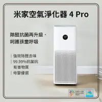 在飛比找Yahoo奇摩購物中心優惠-米家空氣淨化器4Pro 空氣淨化器 淨化器 空氣清淨機