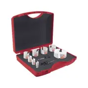 Full Boar 12 Piece TCT Holesaw Set Workshop Hardware Saw Blade Supplies