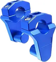 Handlebar Risers 22mm Motorcycle Modification Handlebar Heightening for Su&zu&ki(Blue)