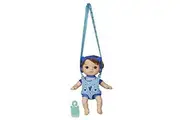 Baby Alive Littles, Carry N Go Squad, Little Matteo Brown Hair Boy Doll, Carrier, Accessories, Toy for Kids Ages 3 Years Up