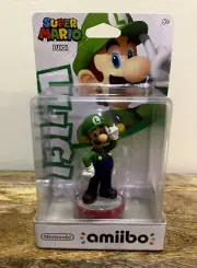 LUIGI Super Mario Bros. Nintendo Amiibo Wii U Switch 3DS US Edition