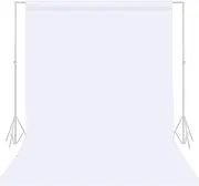 TRLYC White Photography Backdrop - 8 x 10 FT White Backdrop Background for Photography Photo Booth Backdrop for Parties Curtain Photographic Studio Photo Backgrounds