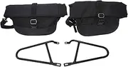 AEspares Soft Pannier Bags With Mounting Rails For Royal Enfield Interceptor & GT 650