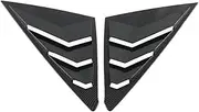 Compatible for Honda Civic Hatchback 2023 2024 Carbon Fiber Car Rear Window Louver Shutter Cover Trim Side Vent Frame Trims Accessories