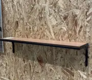 IKEA FJÄLLBO Wall Shelf Black 39¾×7⅞" SOLID WOOD BRAND NEW