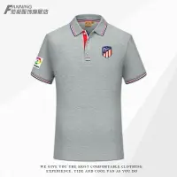 在飛比找樂天市場購物網優惠-At Madrid馬德里競技西甲足球隊服短袖t恤男運動Pol