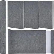 CRASPIRE 51 x 11.8 Inch Grey Book Cloth Book Binding Cover Fabric Surface Paper Backed A4 to A8 Linen Polyester Woven Bookcover for Books Album Scrapbooking Archival DIY Covering Bookbinding Protector