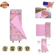 Travel-Friendly Cotton Nap Mat with Removable Pillow - Perfect for Kids Ages 3-7