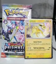 Pokemon Prismatic Evolutions Booster Pack Factory Sealed + Foil Eevee Promo