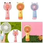 USB Desk Fan Portable Fan Random Color Desktop Phone Holder USB Rechargeable