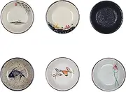 Ceramic Dipping Bowl, 3.5″ Dipping Bowl 6 PCS Set,Dipping Sauce Dishes,Sauce Dish,Side Dish Bowl,Ketchup Tray, Seasoning, Appetizers,Dessert Bowls