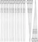 24Pcs Kabob Skewers, Betterjonny Flat Metal BBQ Barbecue Skewer 16" Long Stai...