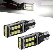 Syneticusa 2X T10 921 912 60W White Flash Strobe LED 3RD Brake High Mount Stop High Power Light Bulbs