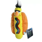 Bark Sesame Street Chew Toy Bert Hot Dog Pup Plush Squeaker New Stocking Gift