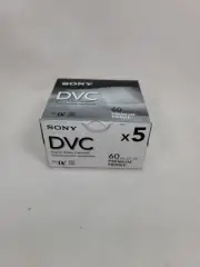 New Sony DVM60PRRJ Premium Mini DV 60 Minute DVC Digital Video Cassette Box Of 5