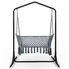 Gardeon Outdoor Swing Hammock Chair w/ Stand Frame 2 Seater Bench Furniture NEW