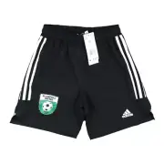 Kids Adidas CONDIVO 22 United Club Badge Soccer Shorts Black/White HA3571